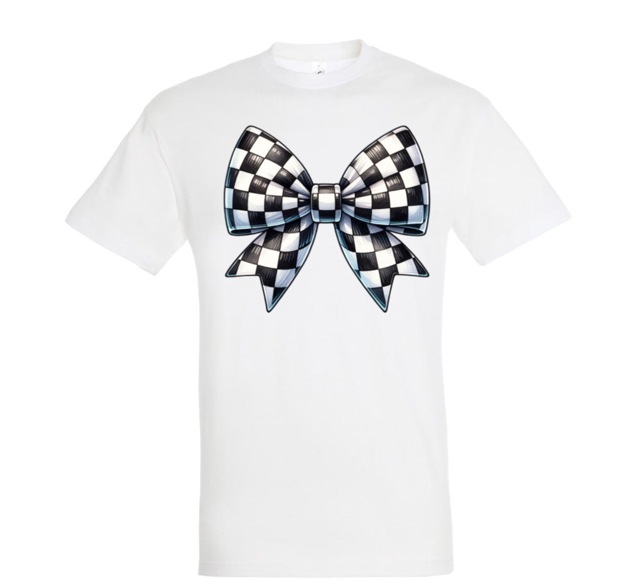 ZarahSkull Shirt WHITE "Bow kariert“