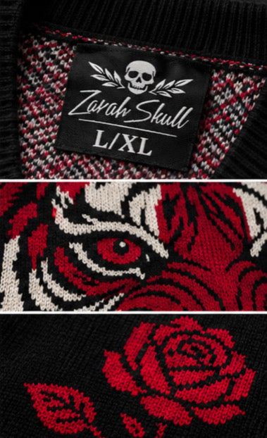 ZarahSkull 🐅 SKULL STUDIOS – Tiger Cardigan