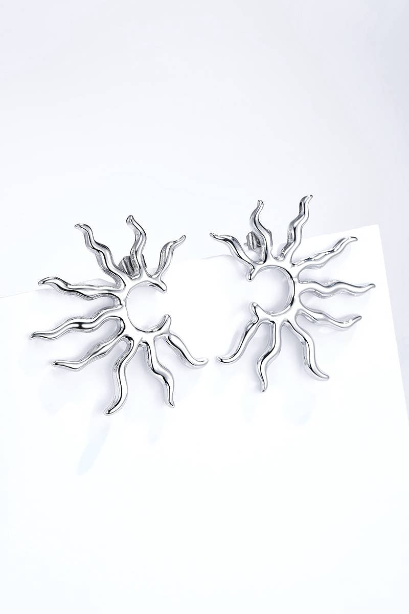 ZarahSkull Ohrstecker "SUN" silber
