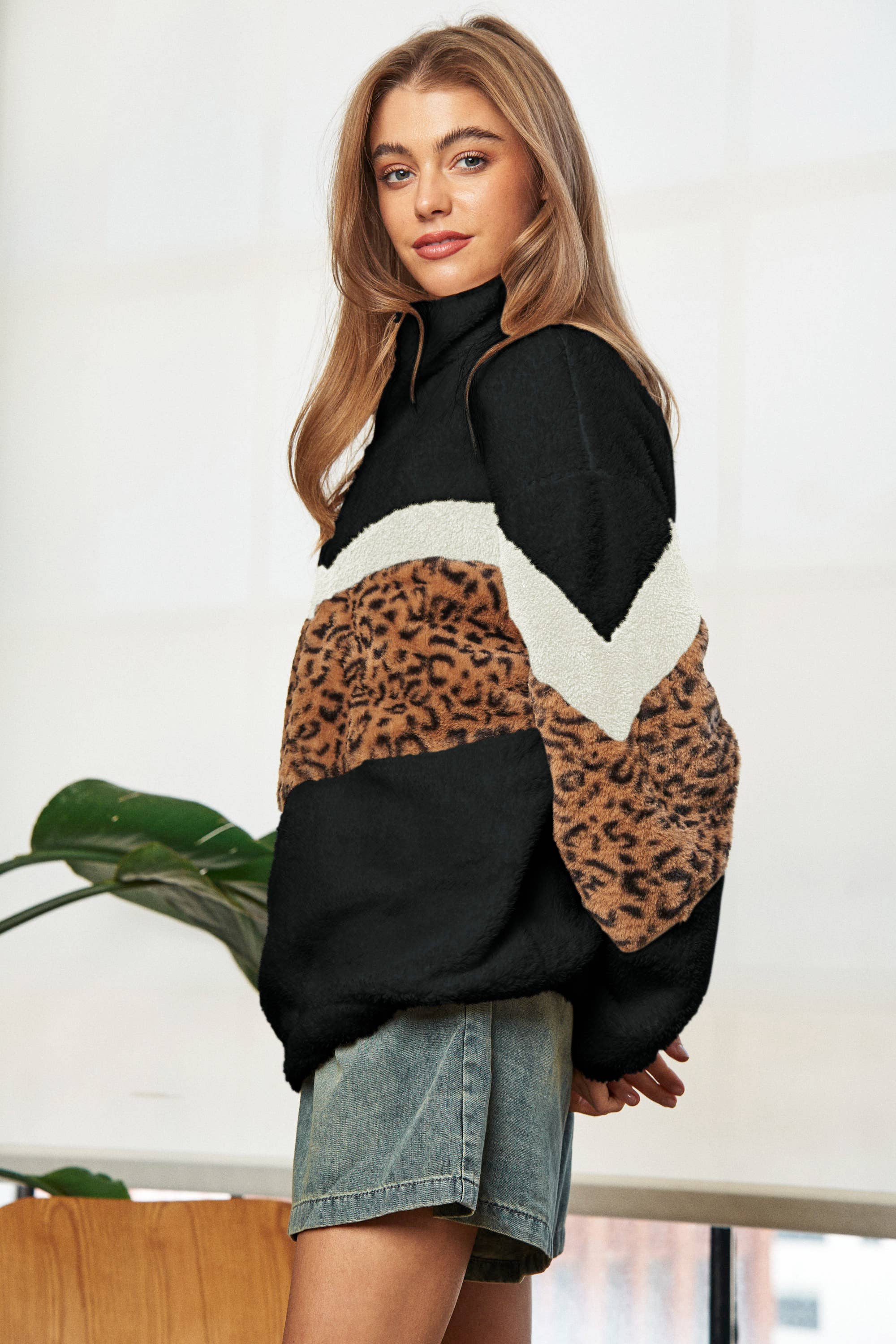 ZarahSkull Urban Wild Halfzip – Plus Size