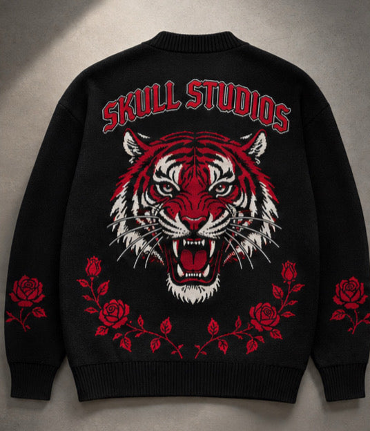 ZarahSkull 🐅 SKULL STUDIOS – Tiger Cardigan