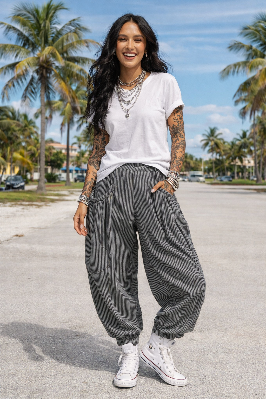 ZarahSkull Barrel Jogginghose