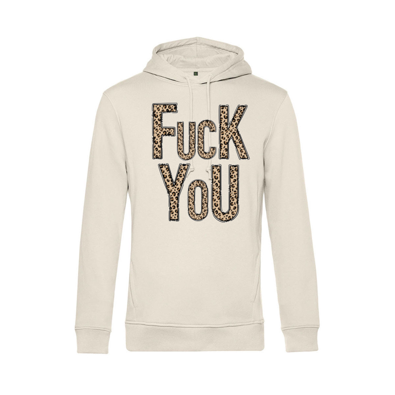 “ZarahSkull” Hoodie off white “Fu*ck you”