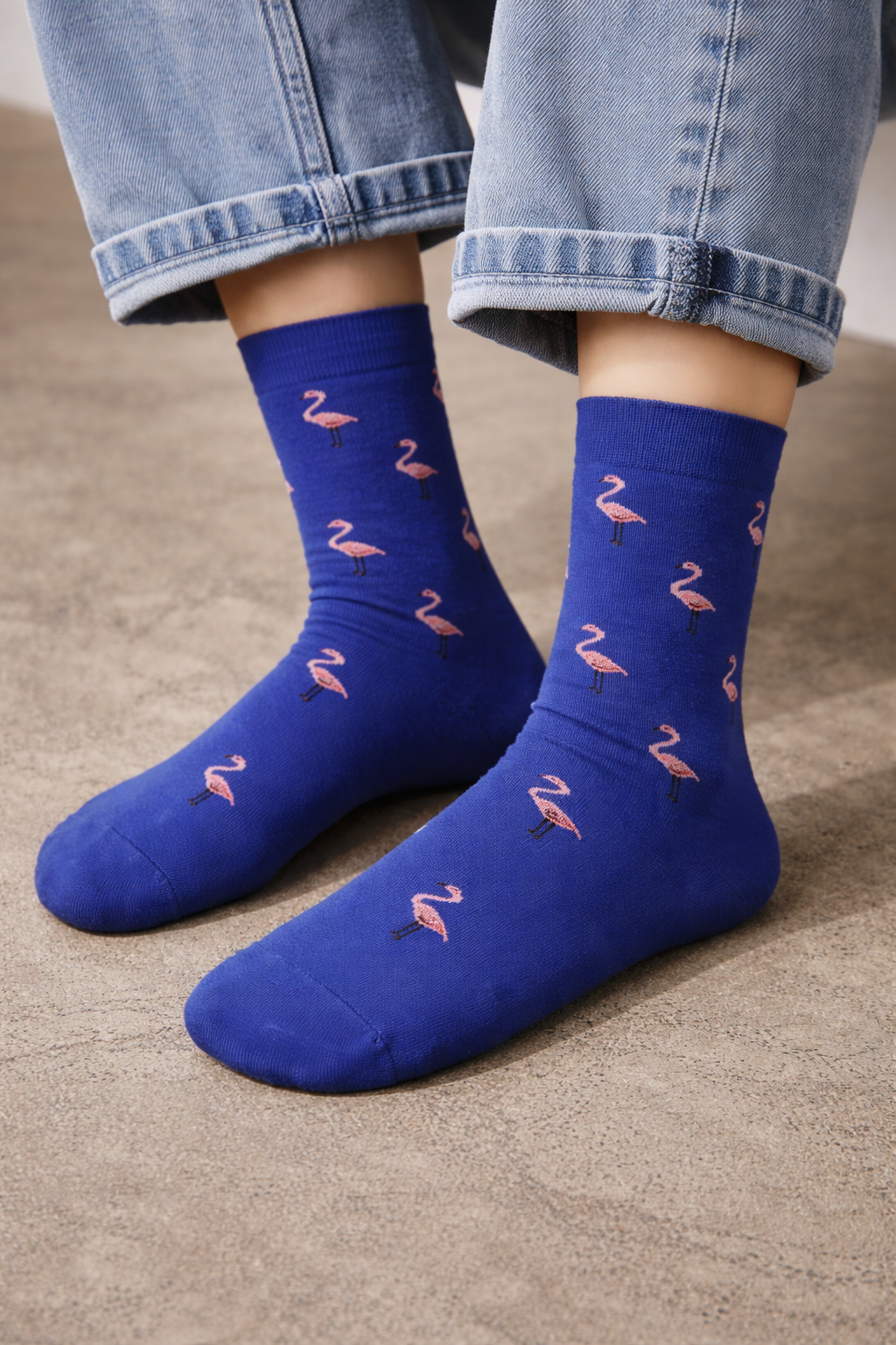 ZarahSkull Socken Flamingo blue