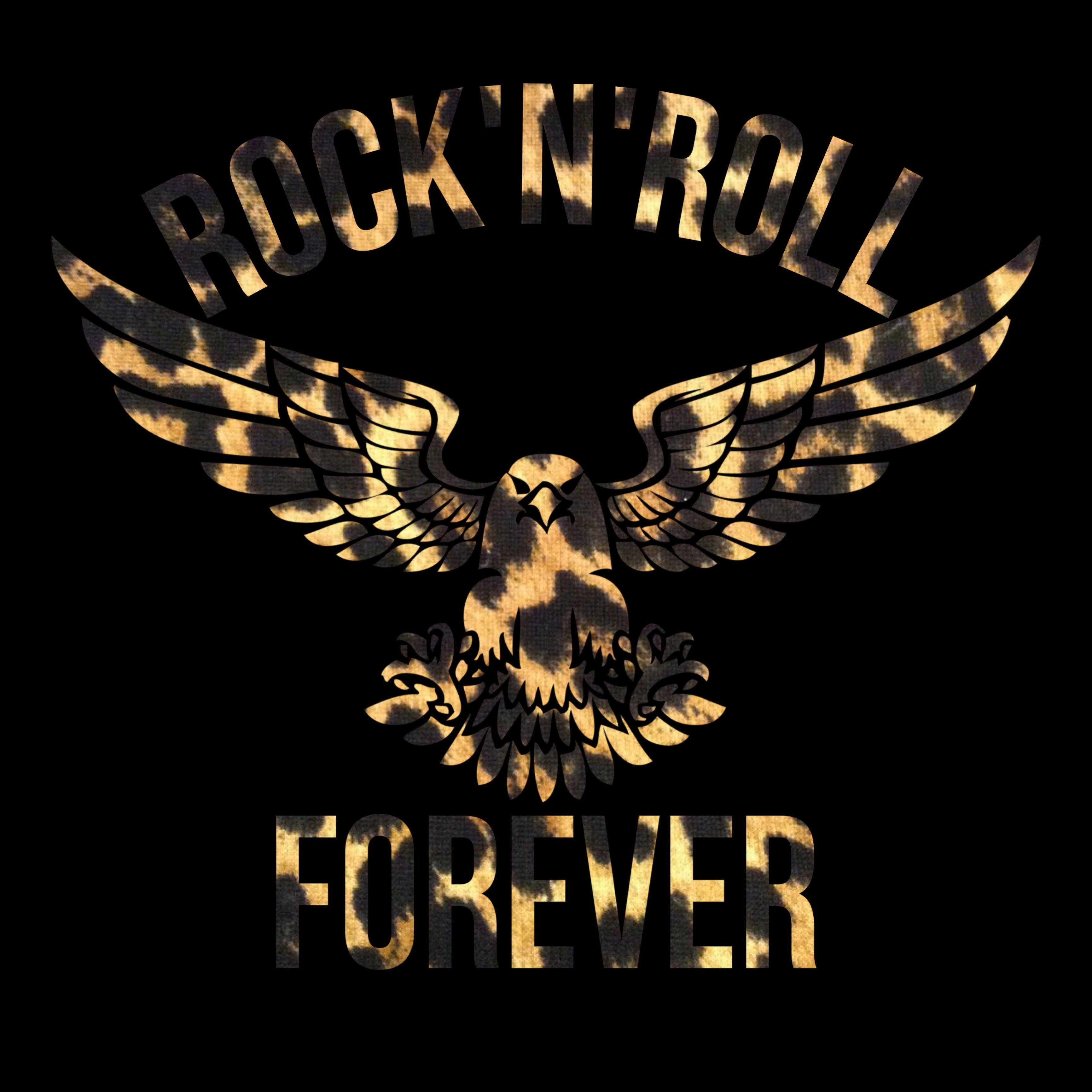 ZarahSkull Shirt BLACK "ROCK'N'ROLL FOREVER"