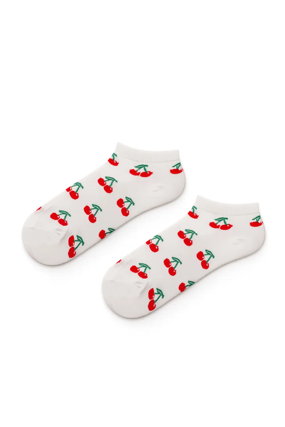 Zarah Skull Socken cherry white