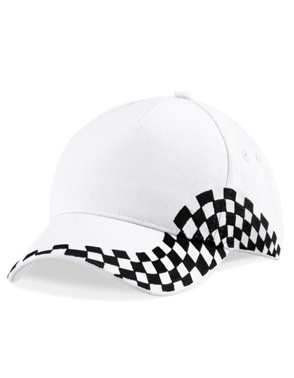 „ZarahSkull"- Cap Checkerboard white