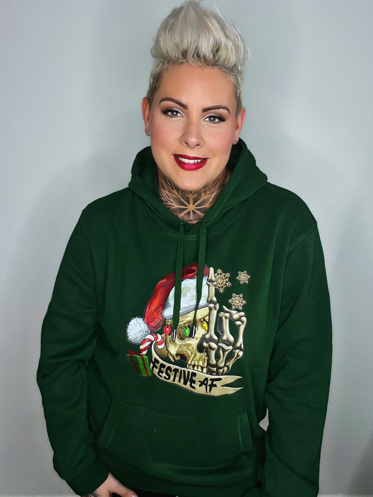 „ZarahSkull" Hoodie "Festive AF"