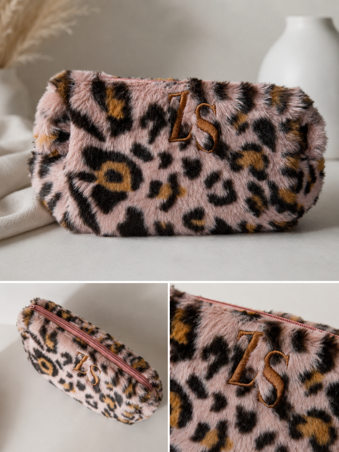 ZarahSkull Makeup Bag Leo rosa