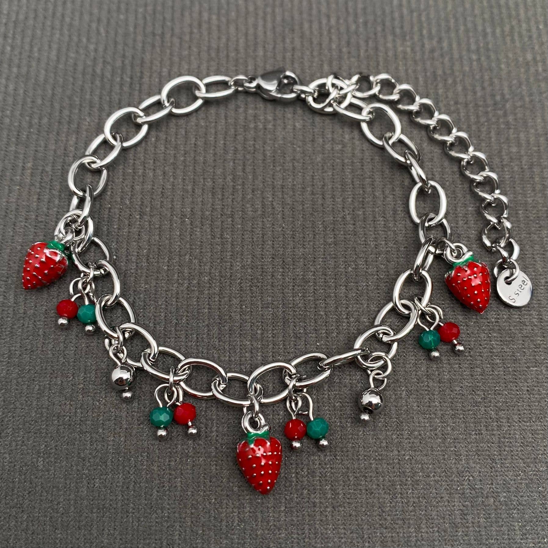 Strawberry Charm Bracelet