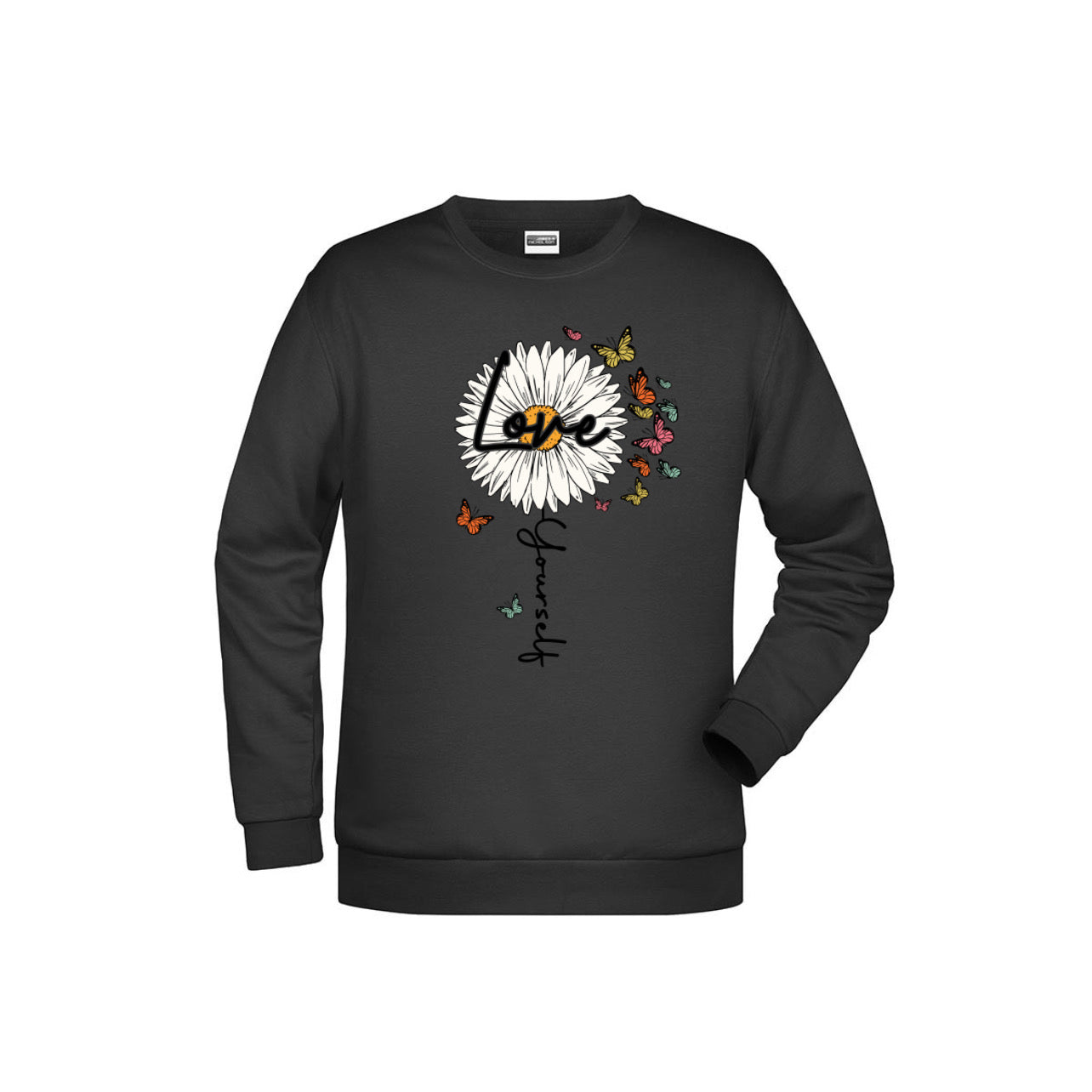 “ZarahSkull” Sweater black “Love yourself”