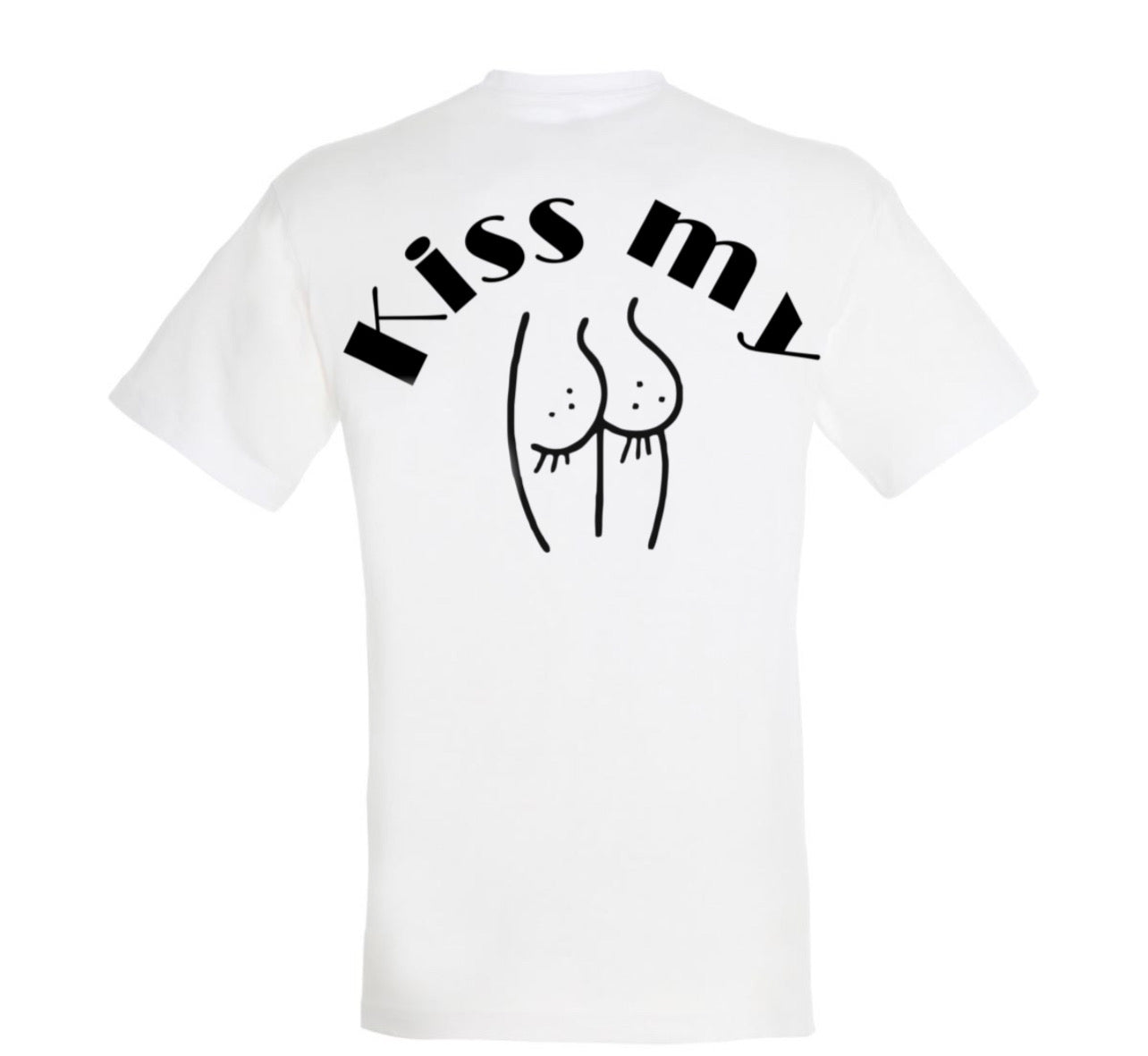 “ZarahSkull” shirt white “Kiss my…”