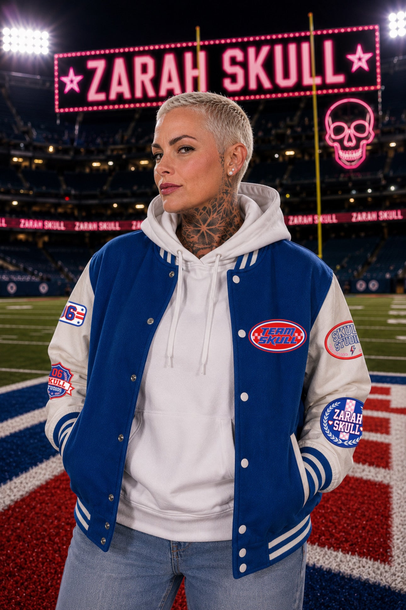 ZarahSkull College Jacke royal