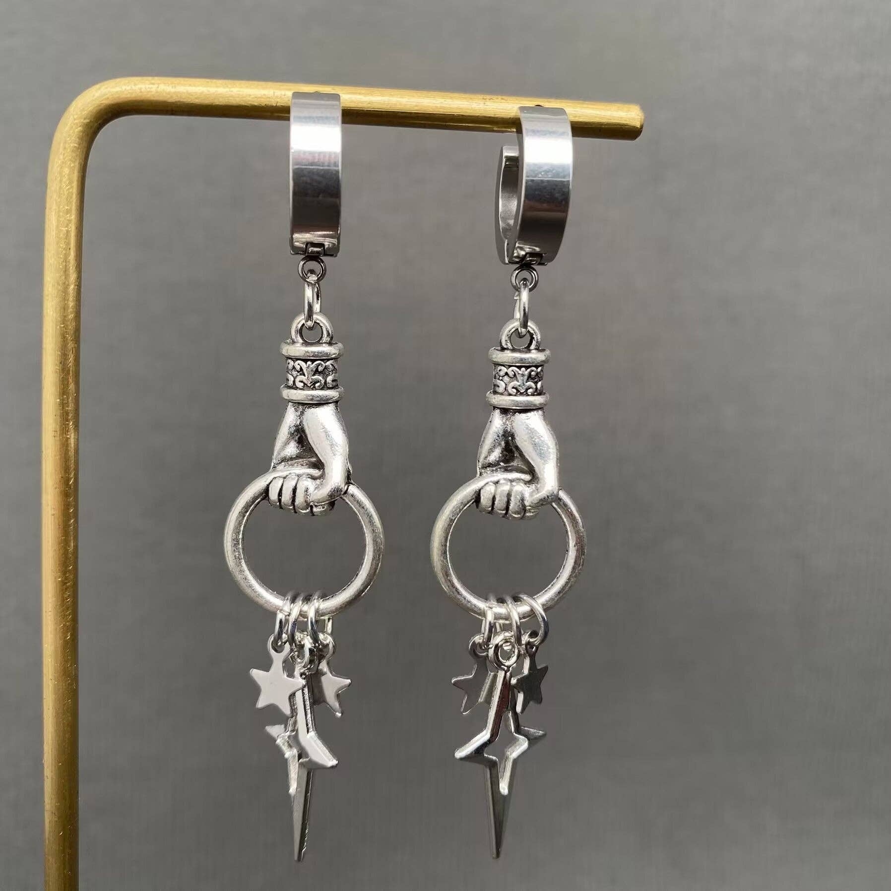 Earcuff Star Hoops