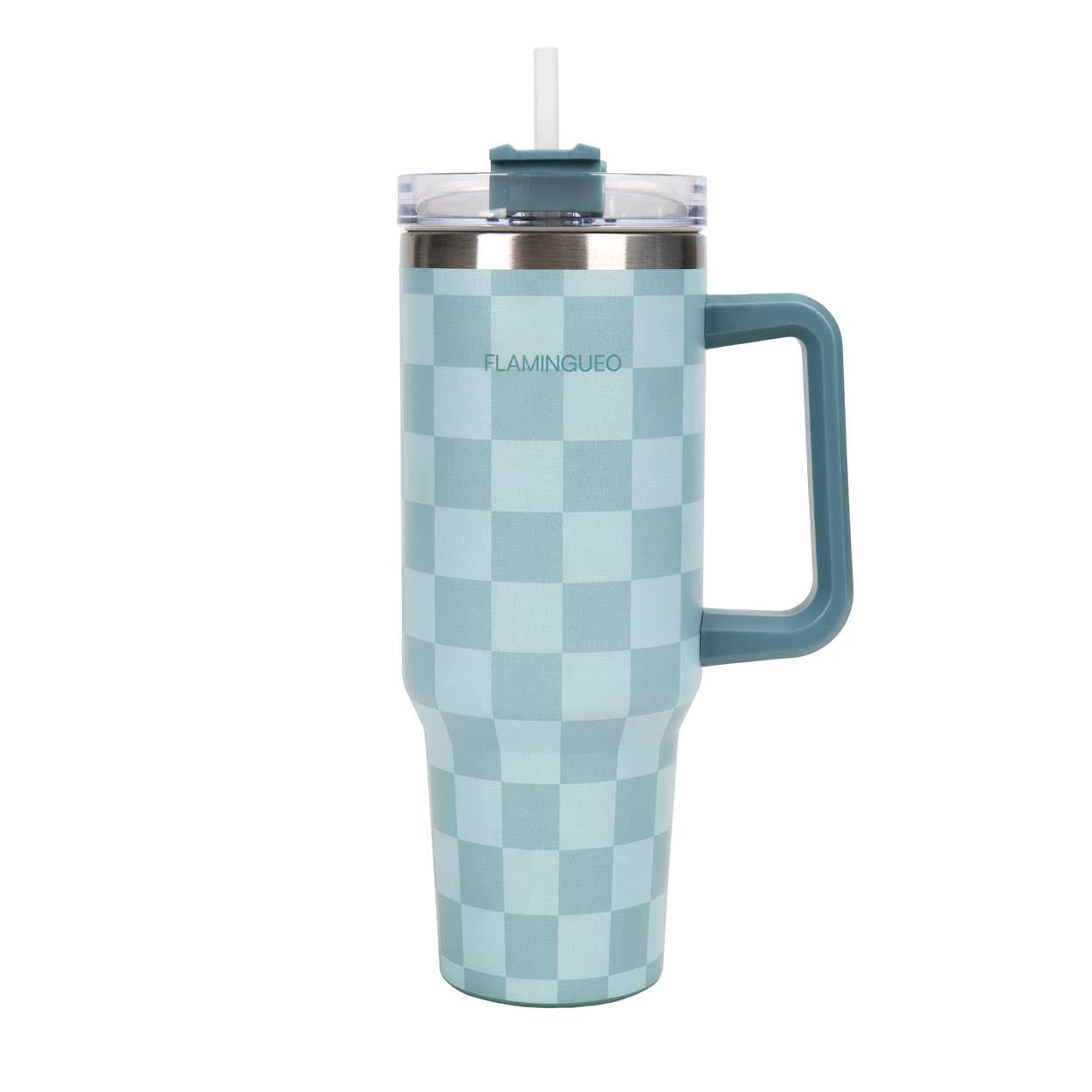 ZarahSkull checkerboard Thermobecher grün/blau