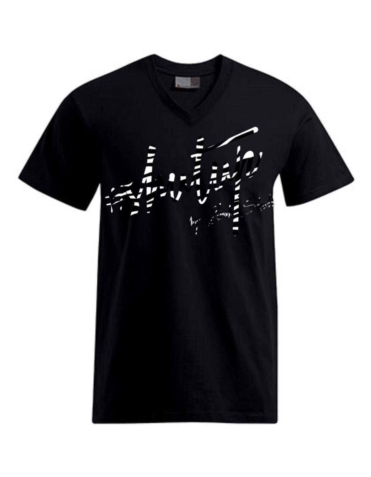 “ZarahSkull” V-Shirt black “shutup”