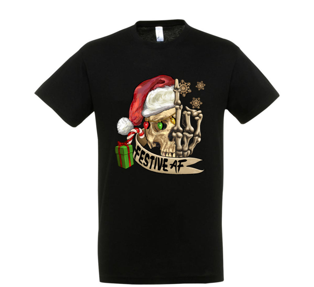 „ZarahSkull" Shirt black "festive af"