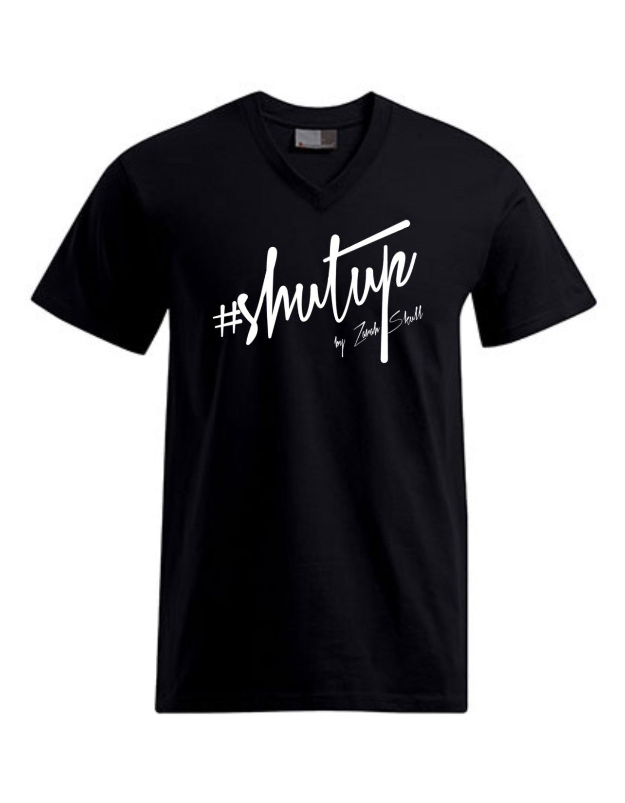 “ZarahSkull” V-Shirt black “shutup”