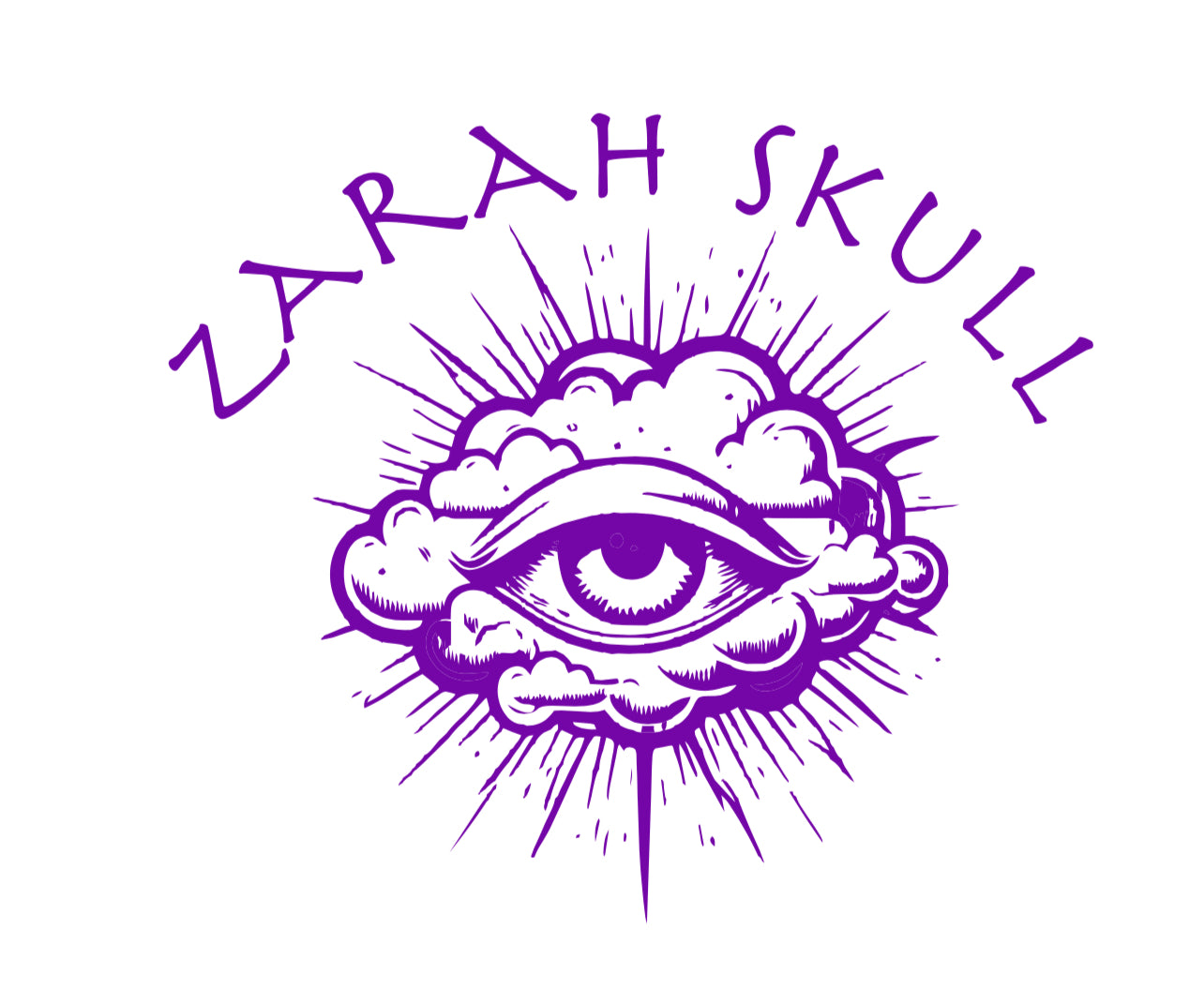 „ZarahSkull“ Tanktop white "Skull Eye"
