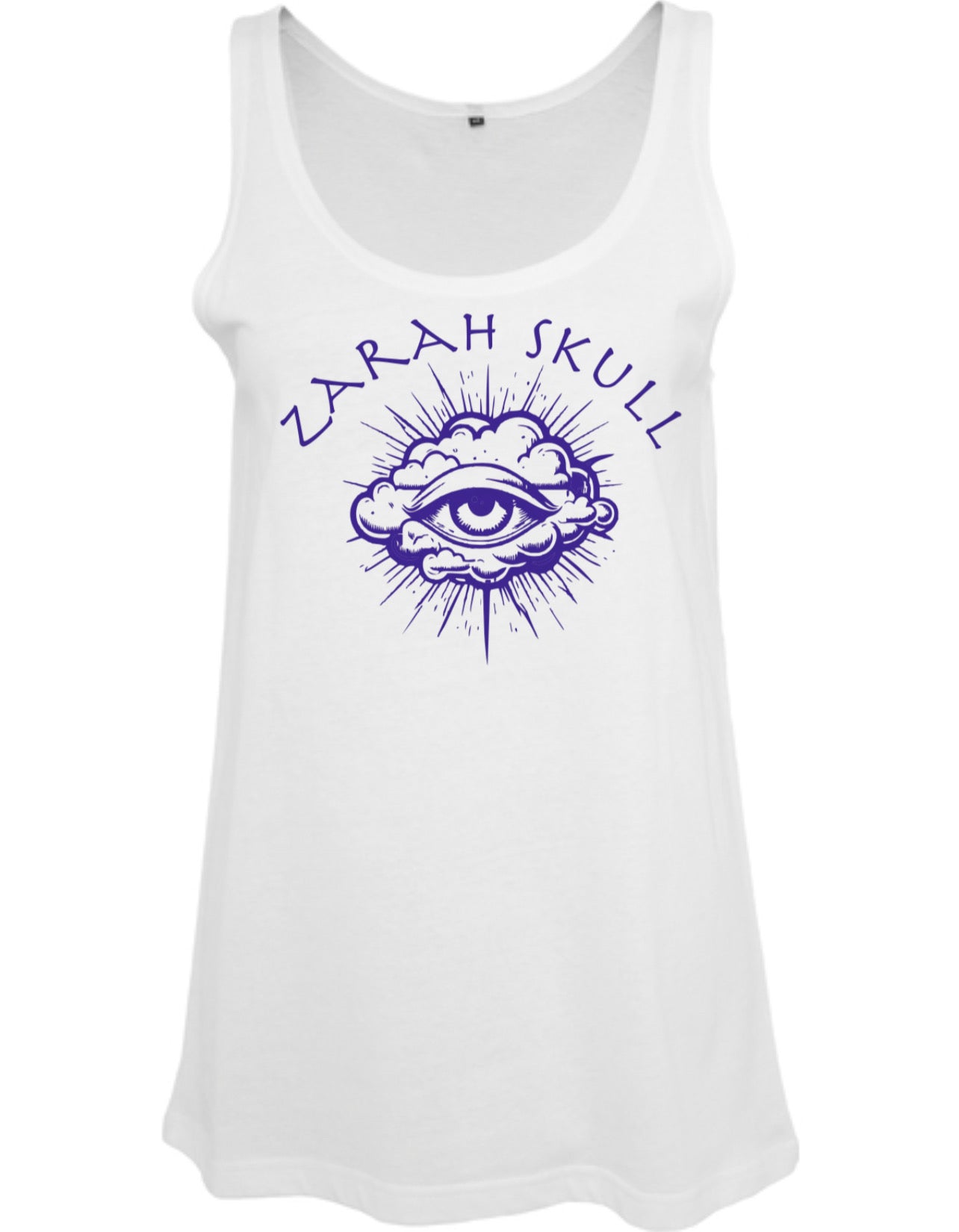 „ZarahSkull“ Tanktop white "Skull Eye"