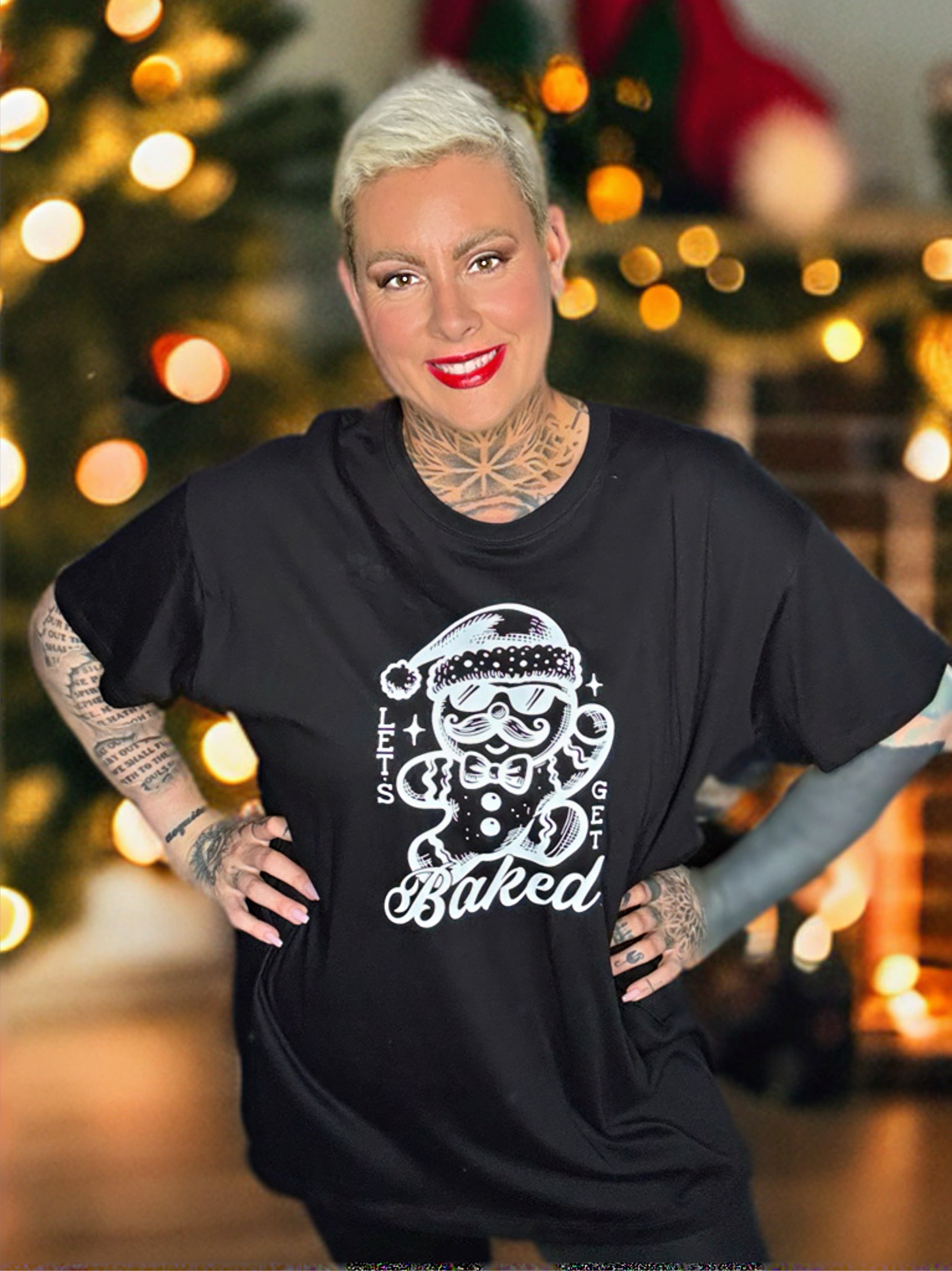 „ZarahSkull" Shirt black „Let's get baked"