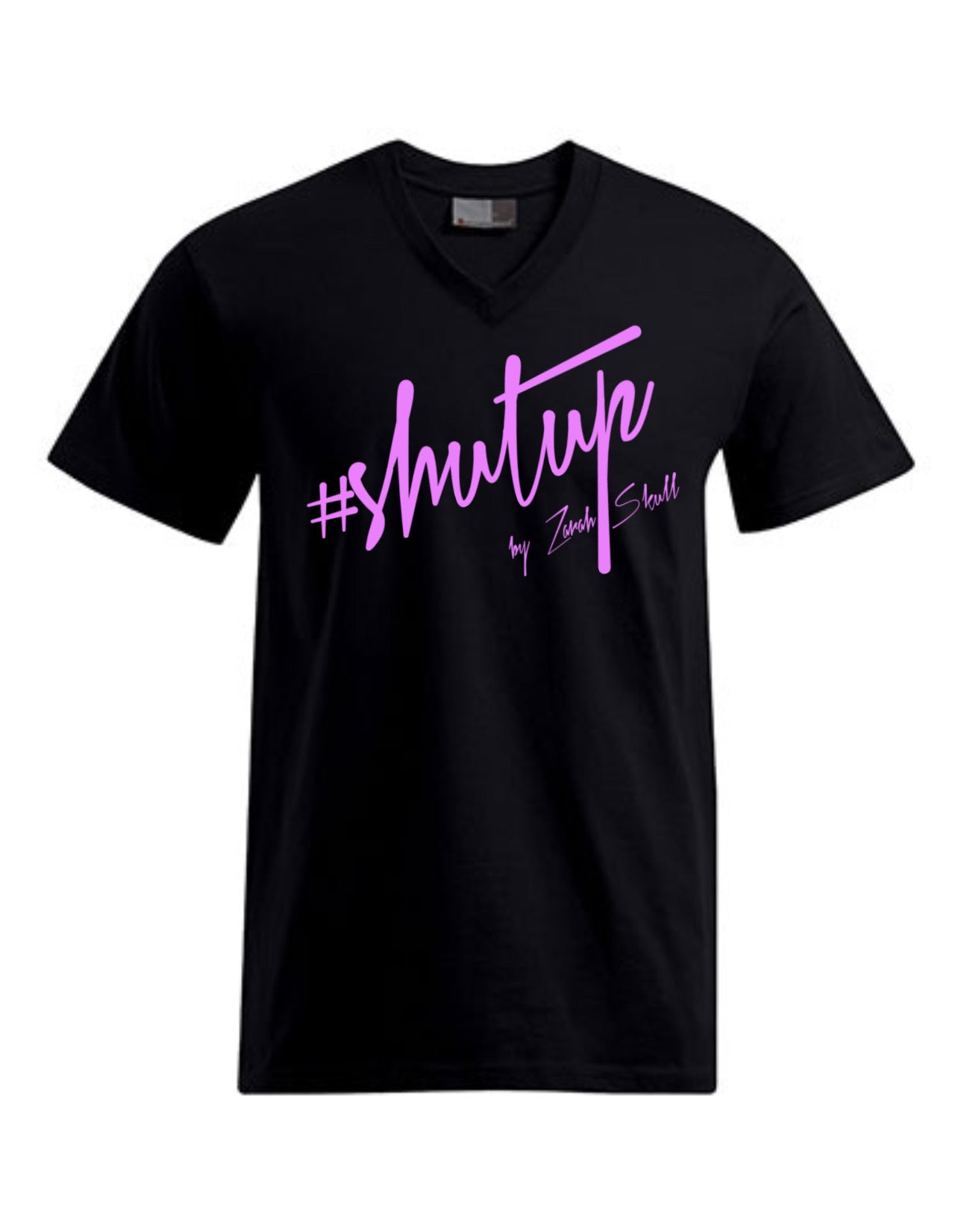 “ZarahSkull” V-Shirt black “shutup”
