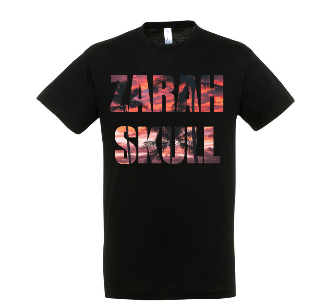 „ZarahSkull" Shirt black „ZS Palms“