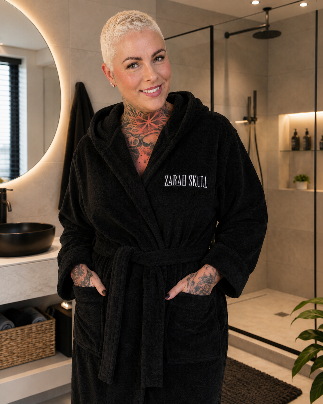 Zarah Skull Bademantel