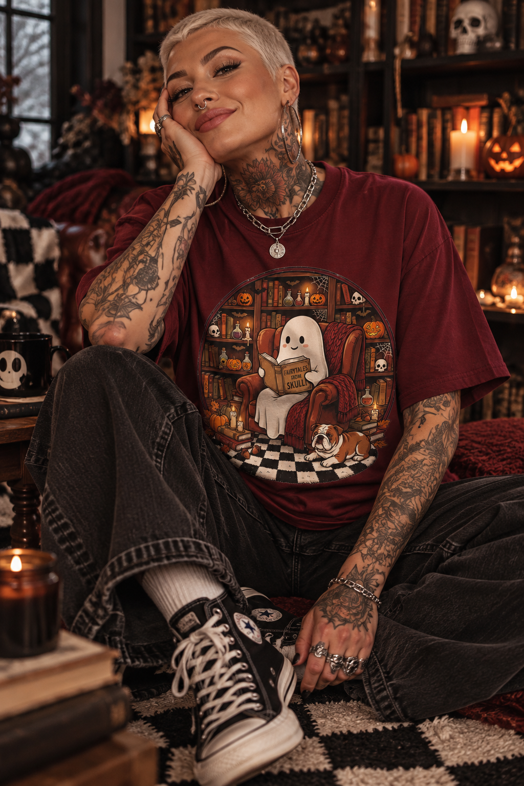 Shirt burgundy "Fairytales"