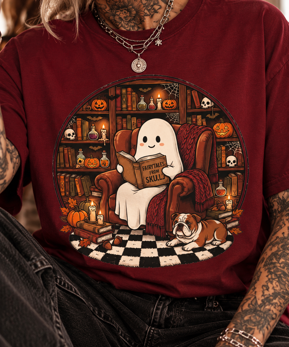 Shirt burgundy "Fairytales"
