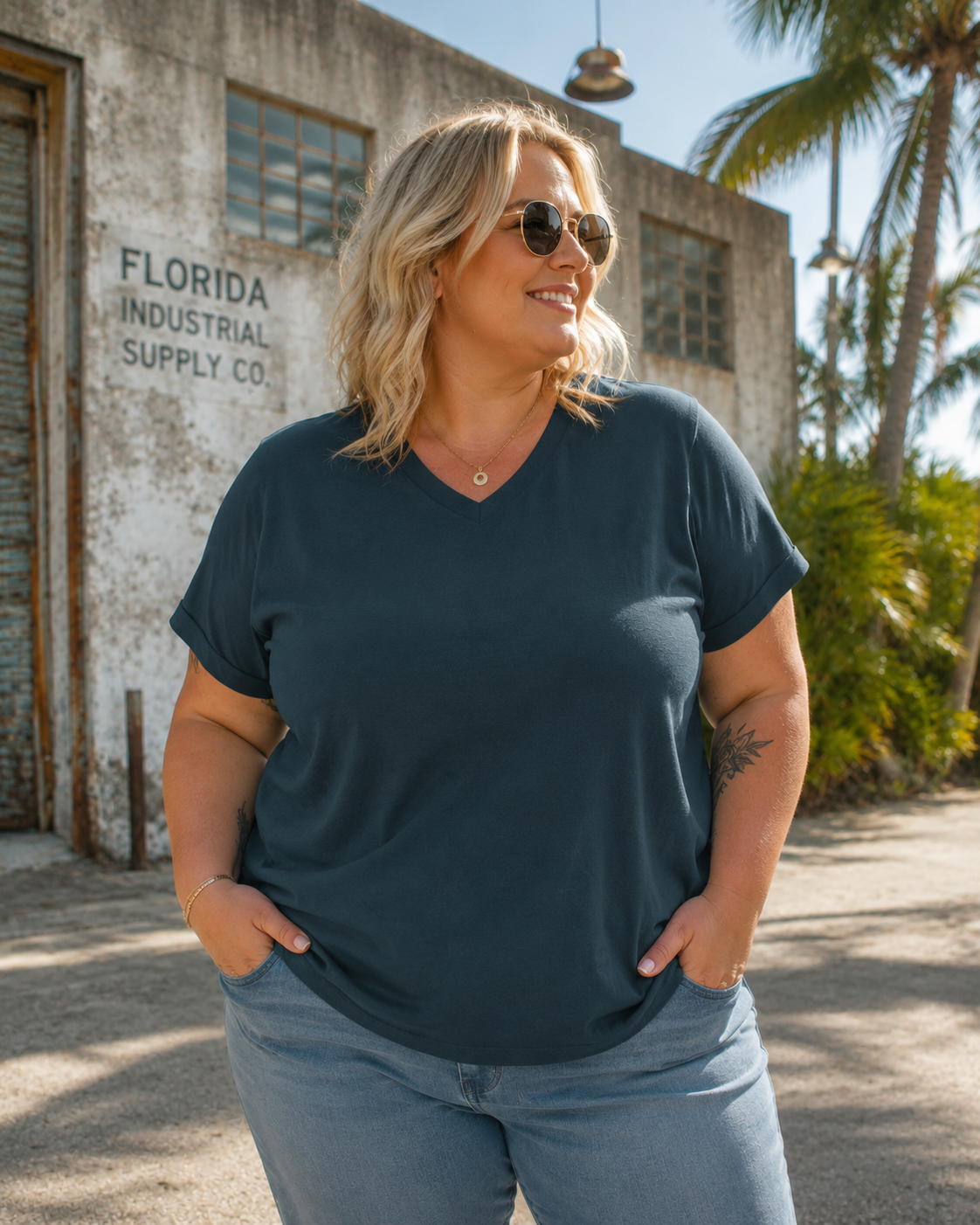 ZarahSKull V-Shirt teal