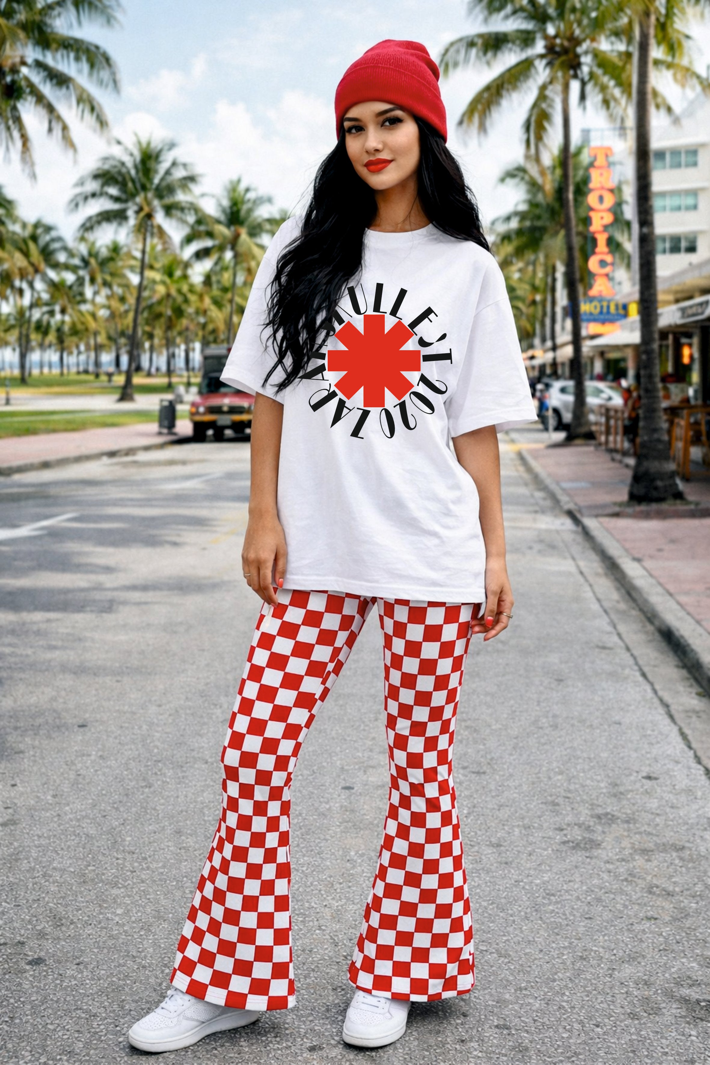 ZarahSkull Oversize Shirt WHITE "ZS cross est 2020"