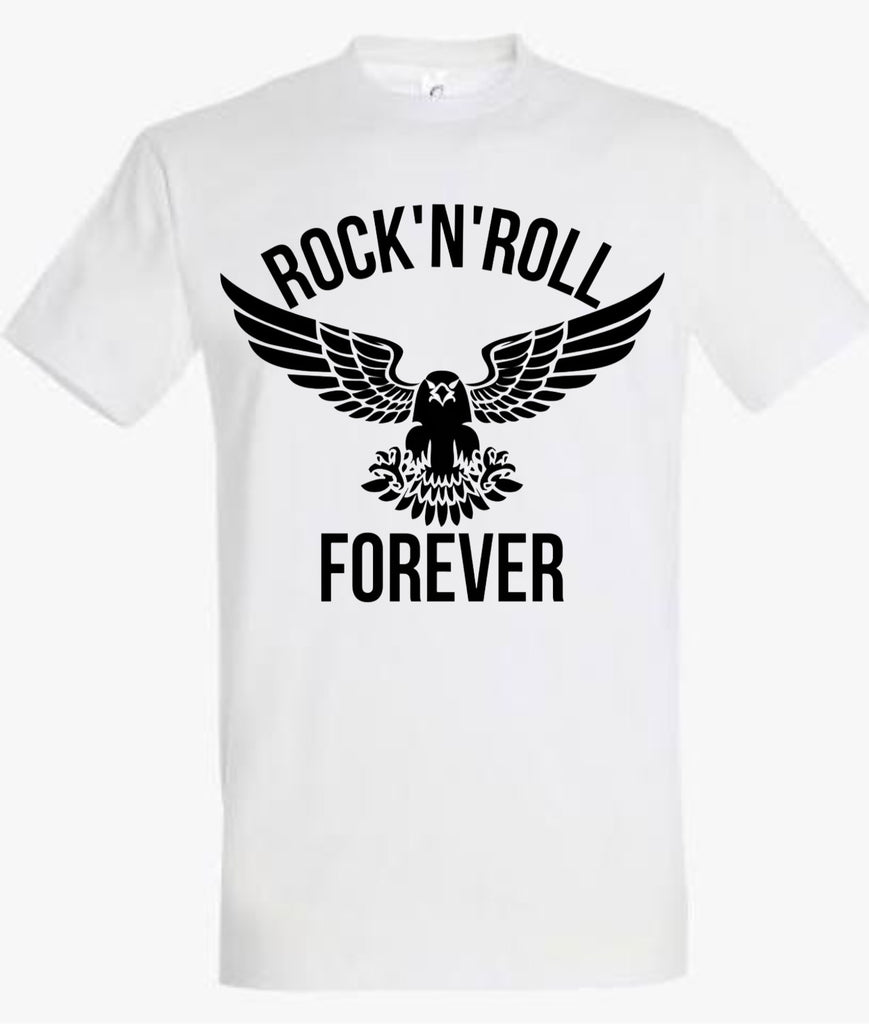 „ZarahSkull" Shirt white "RocknRoll Forever"
