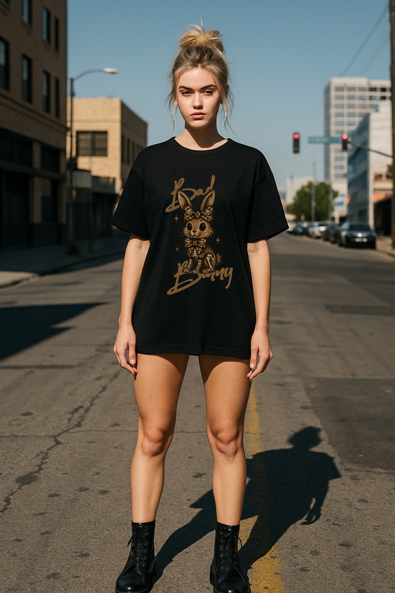 ZarahSkull Shirt  „Bad Bunny“