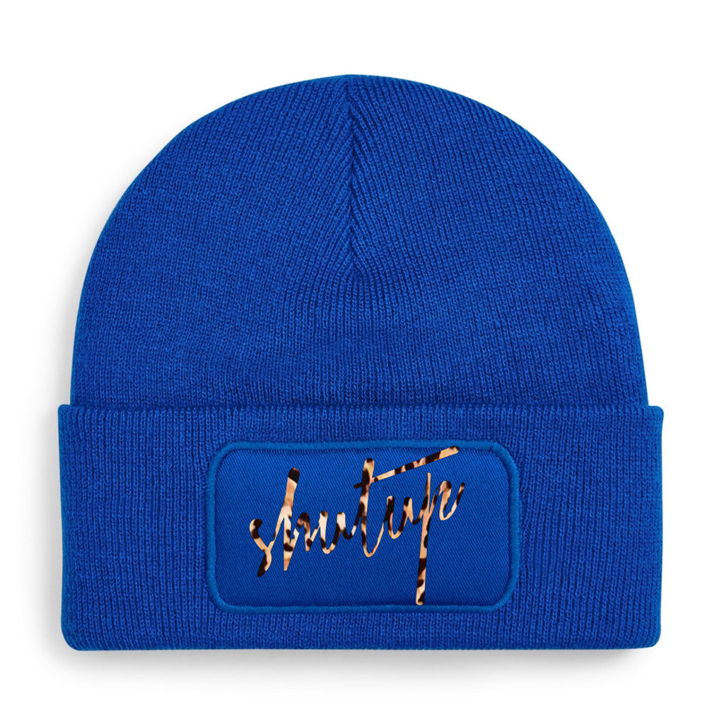 "ZarahSkull"- BEANIE royalblau