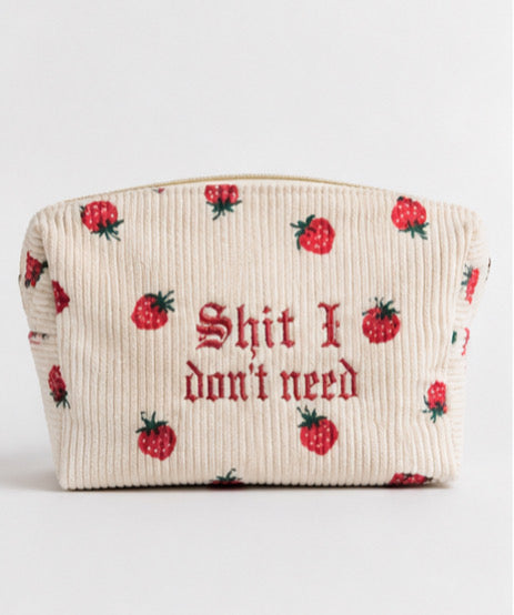 ZarahSkull Makeup Bag "Shit I dont need"