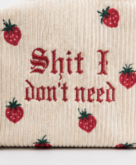 ZarahSkull Makeup Bag "Shit I dont need"