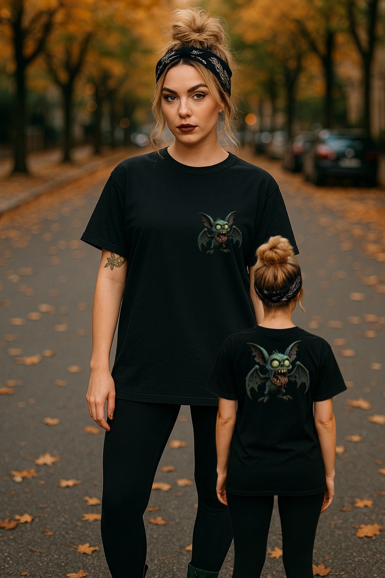 ZarahSkull Shirt black  „Patty Bat"