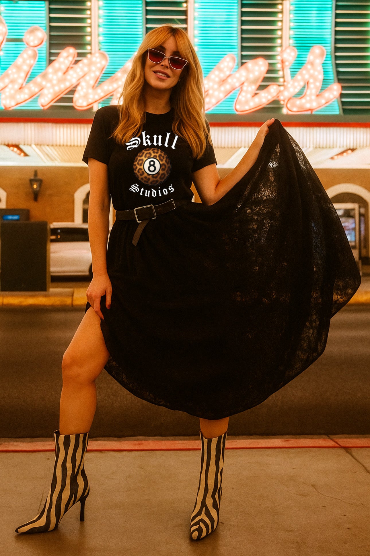 ZarahSkull Shirt black" 8 Ball Skull Studios"