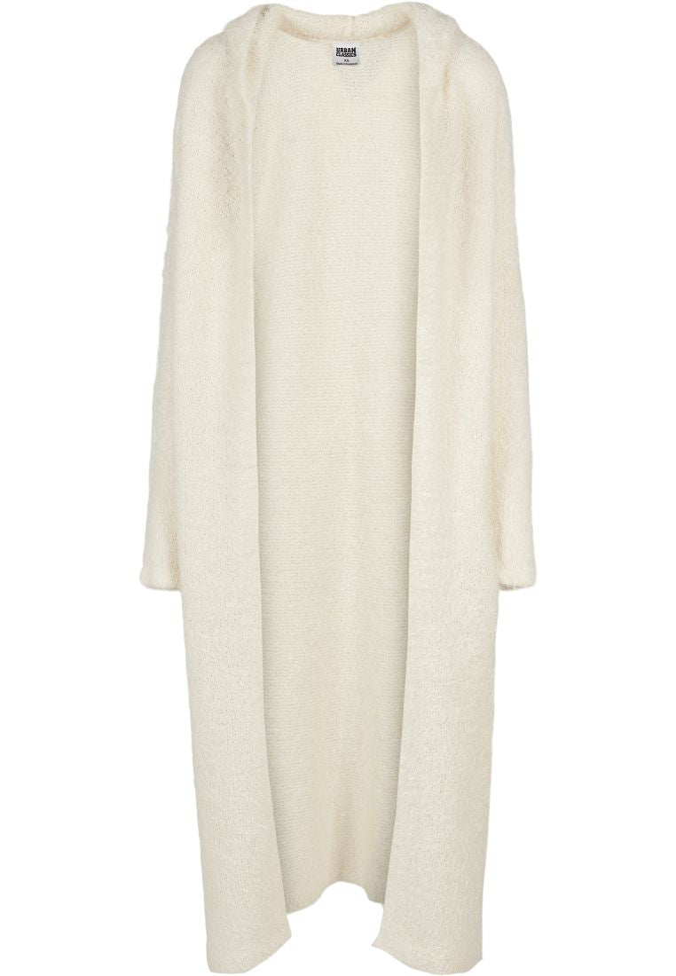 ZarahSkull" Feather Long-Cardigan sand