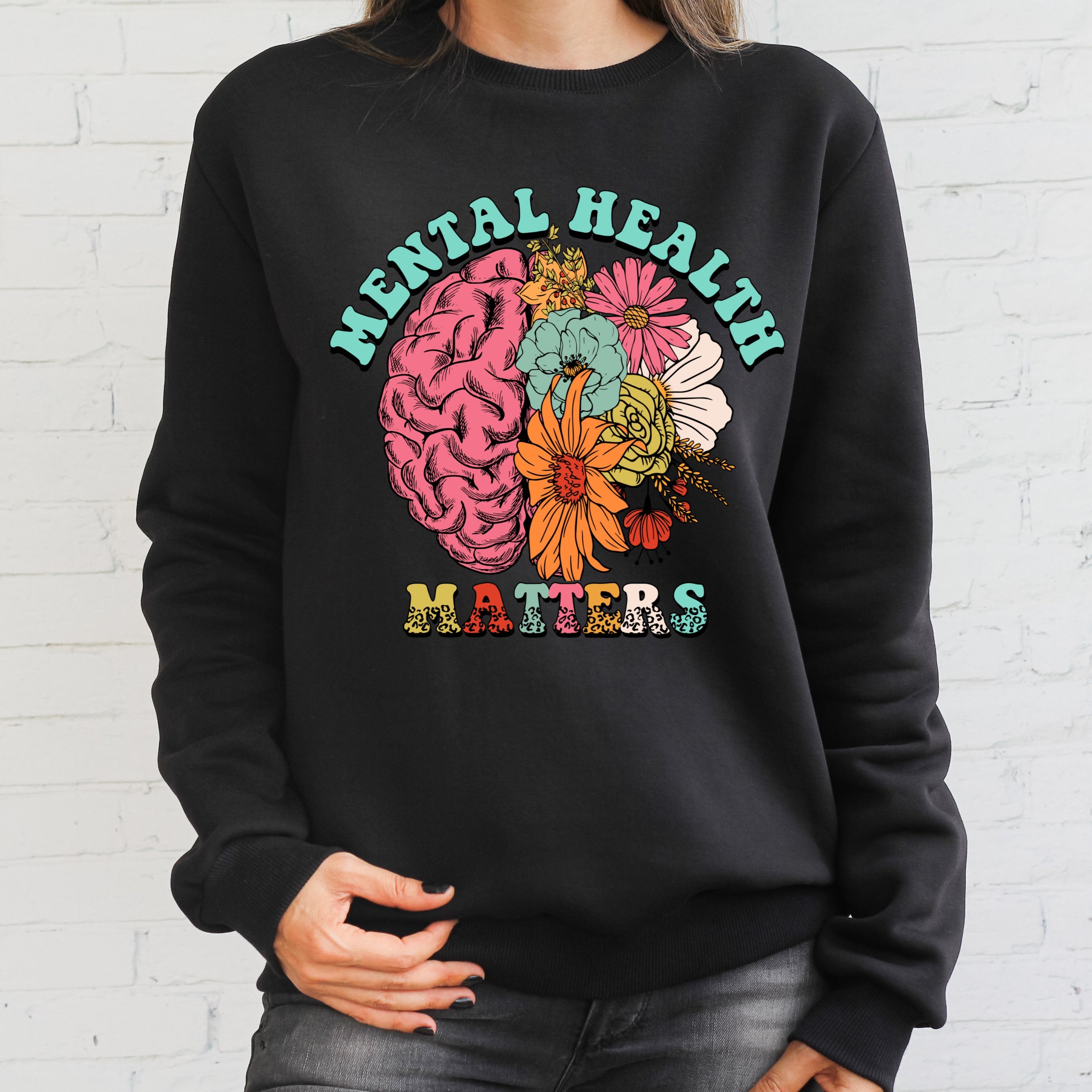 „ZarahSkull" Sweater black "Mental Health matters"