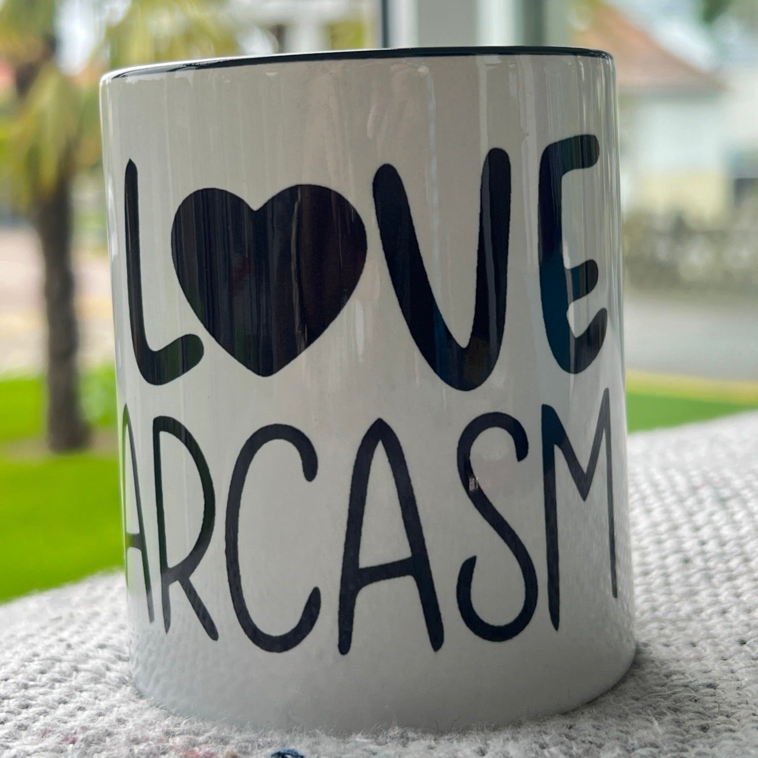 „ZarahSkull" Tasse „I love Sarcasm"
