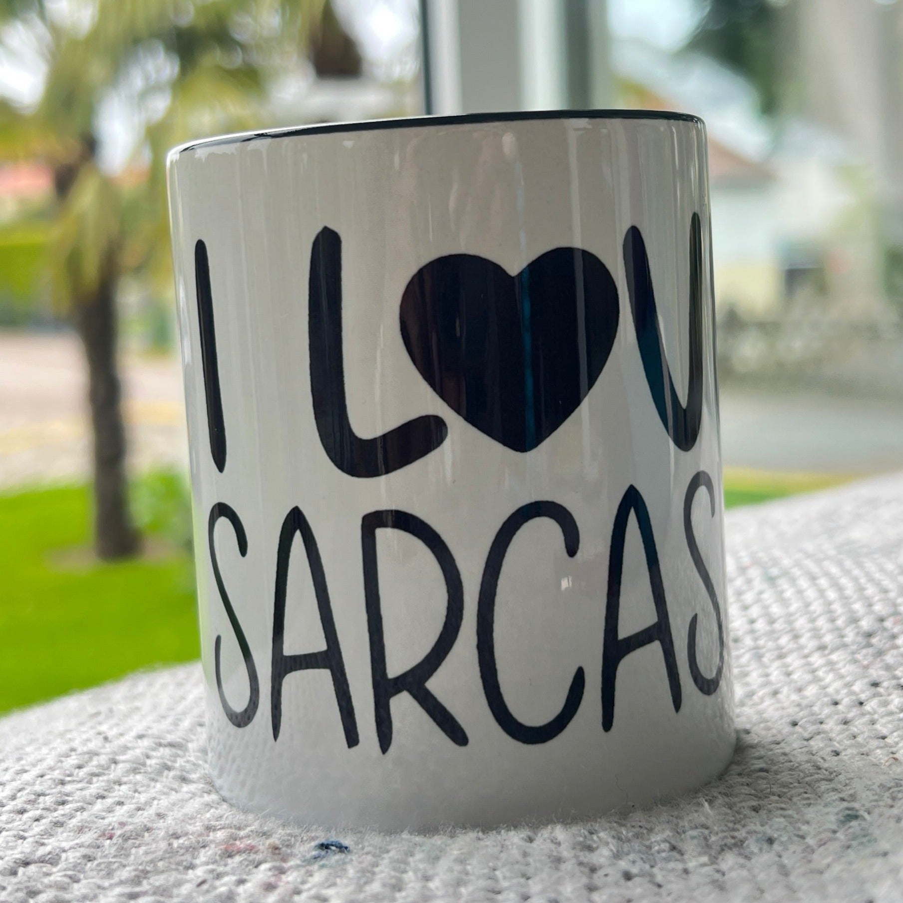 „ZarahSkull" Tasse „I love Sarcasm"