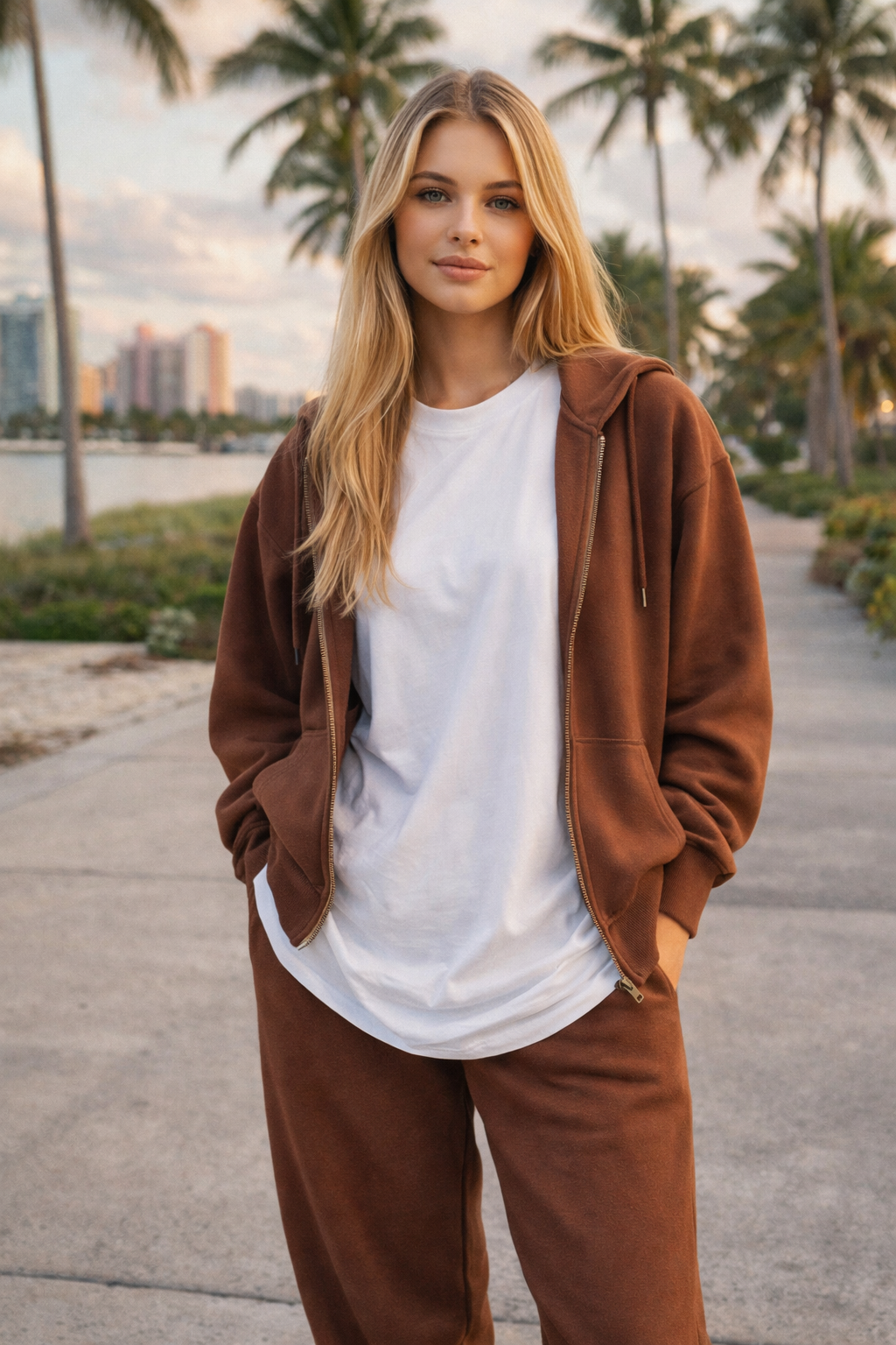 „ZarahSkull" Sweatpants Brown