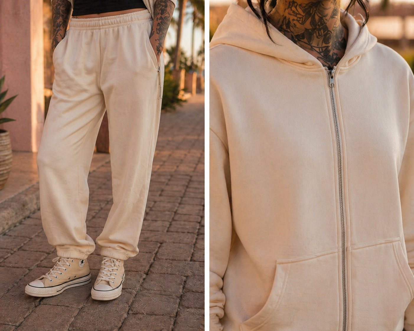 ZarahSkull Sweatjacke white sand
