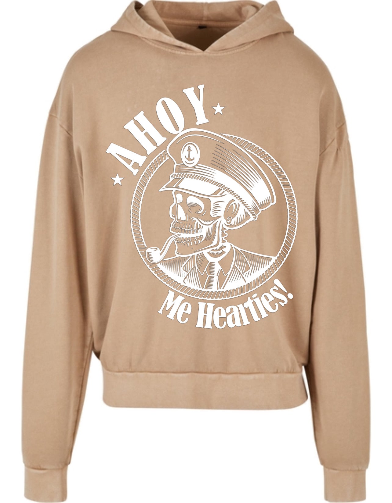 ZarahSkull" sweathoodie beige "Ahoy"