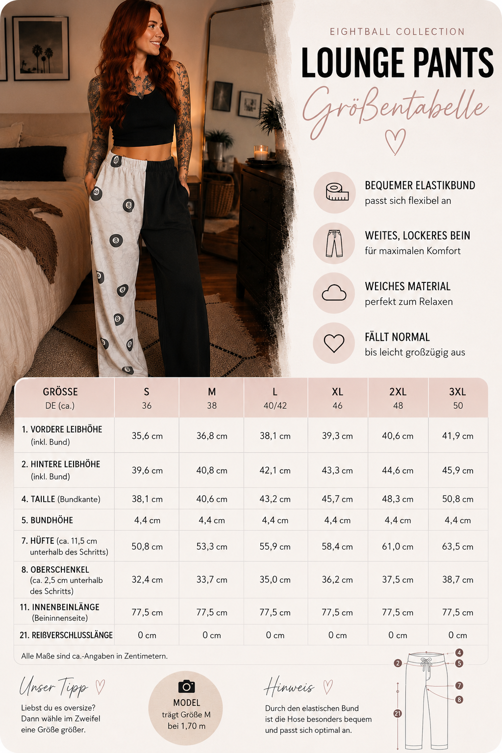 ZarahSkull 🎱 Eight Ball Lounge Pants
