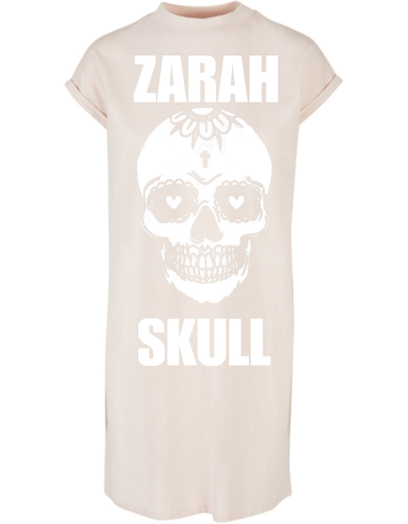 "ZarahSkull" Shoulder Dress soft rose "Nico Skull"
