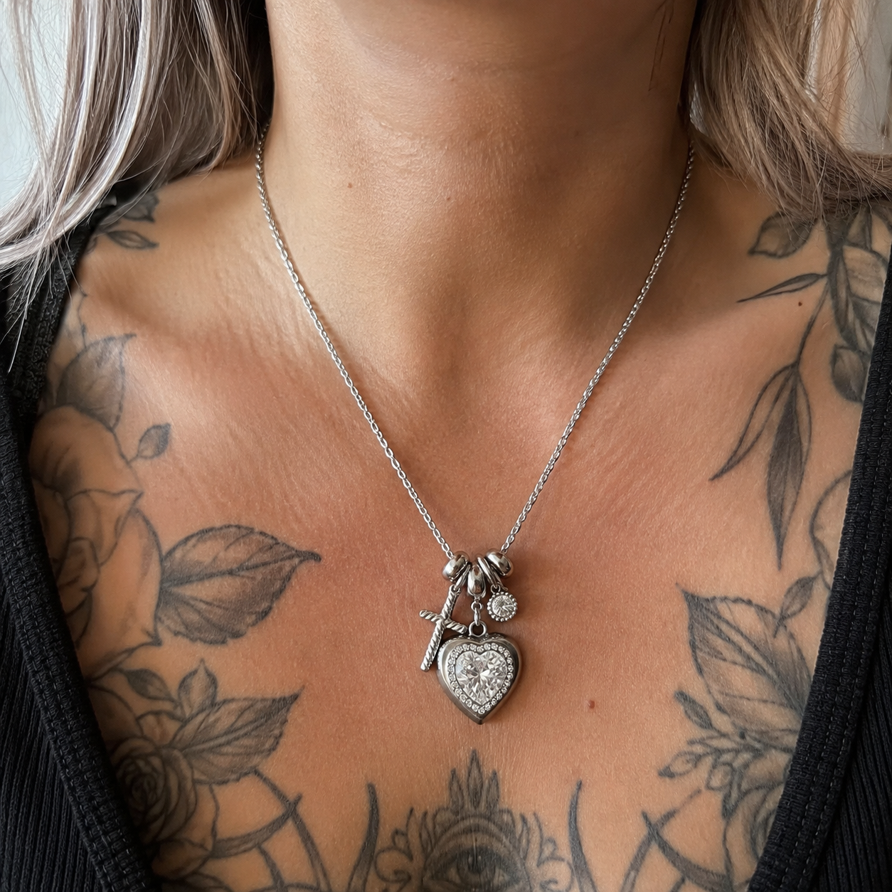 ZARAHSKULL Halskette „Heart“