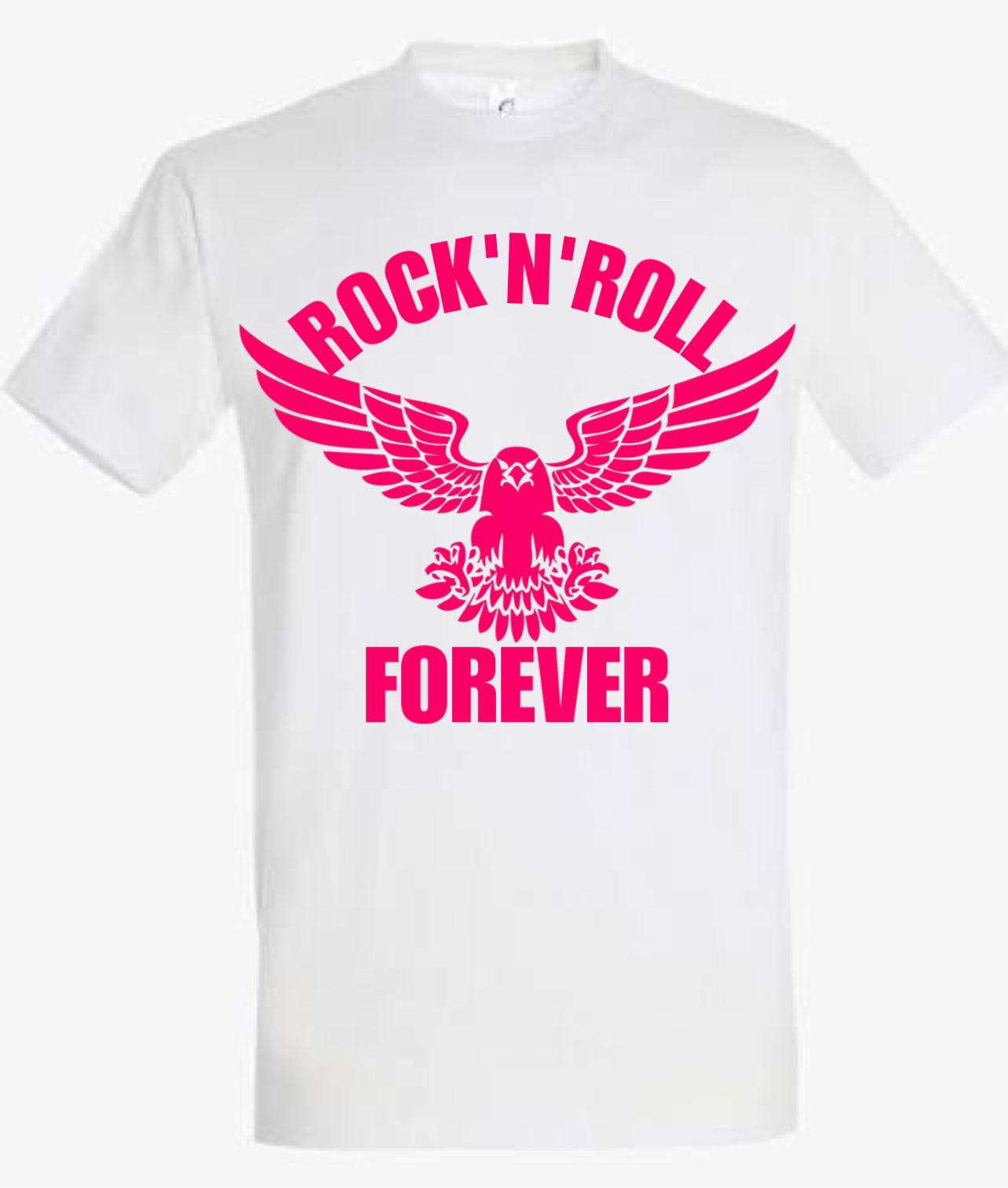 „ZarahSkull" Shirt white "RocknRoll Forever"